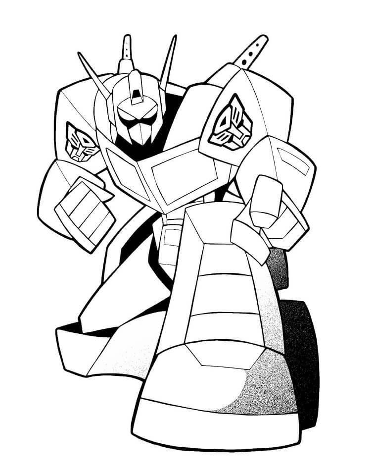 Simple Optimus Prime Coloring Page - Free Printable Coloring Pages for Kids