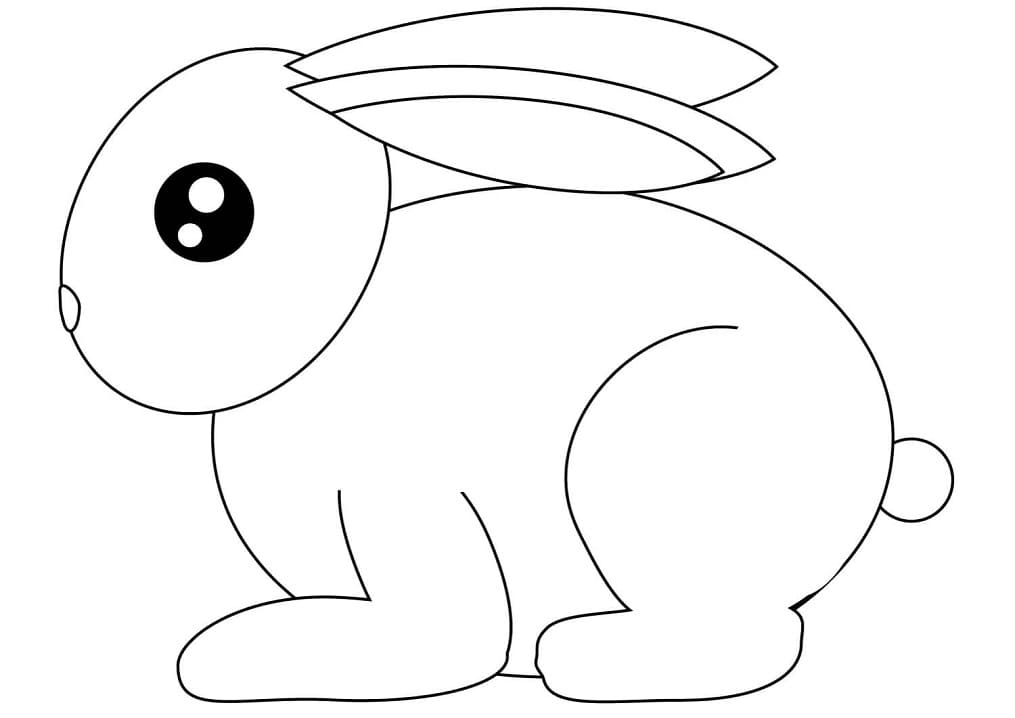 simple rabbit printable coloring page free printable coloring pages for kids