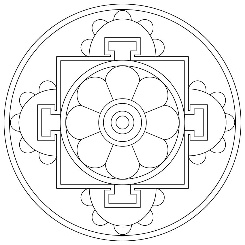 Simple Tibetan Mandala
