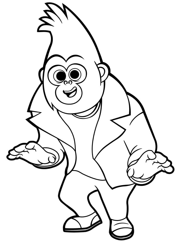 johnny t sprite coloring page in black and white johnny and the sprites