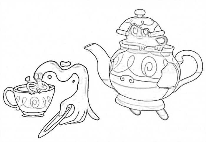 sinistea coloring page hard pokemon