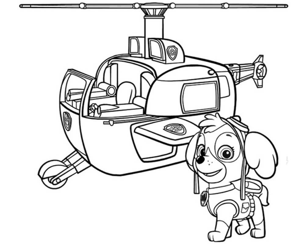 Skye Patrol 7 Coloring Page - Free Printable Coloring Pages for Kids