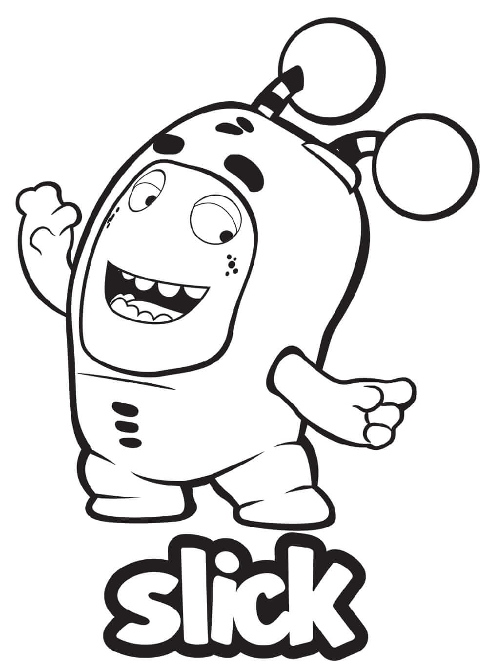Slick Oddbods Coloring Page Free Printable Coloring Pages for Kids