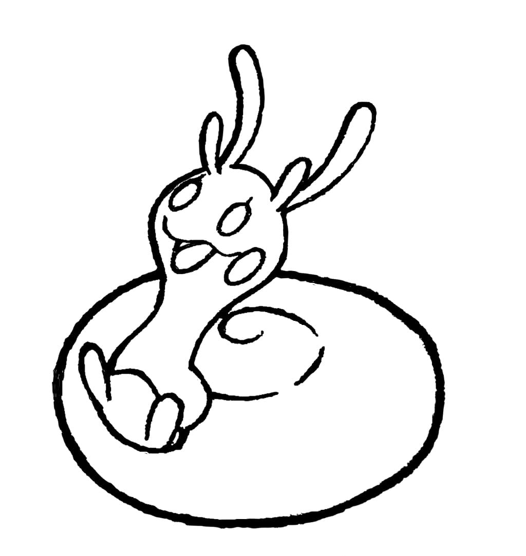 sliggoo coloring page in black and white pokemon