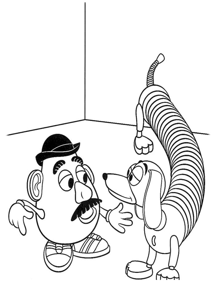 Slinky Dog and Mr. Potato Head