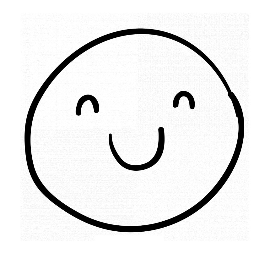 Smiley Face Coloring Pages For Kids