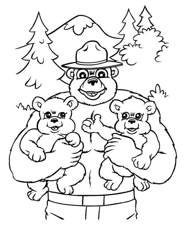 Smokey Bear and Little Bears