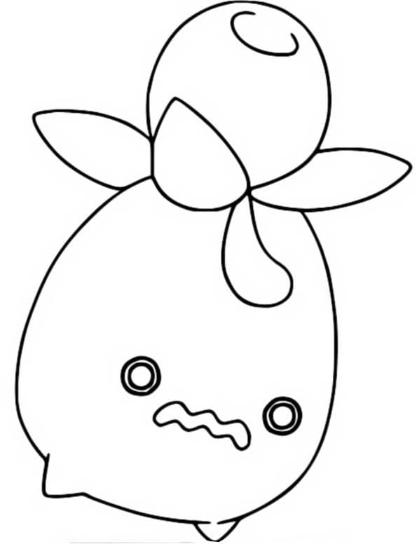 smoliv coloring page online pokemon