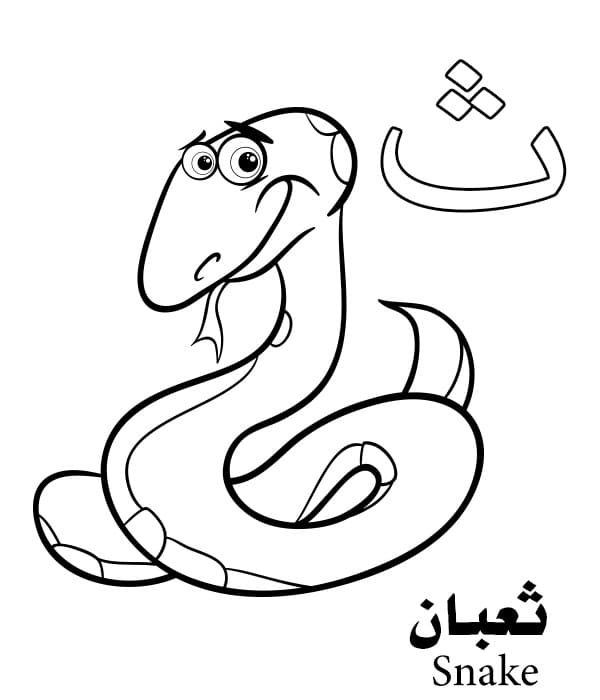 Snake Arabic Alphabet