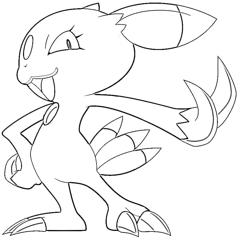 Sneasel Coloring Pages - Free Printable Coloring Pages for Kids