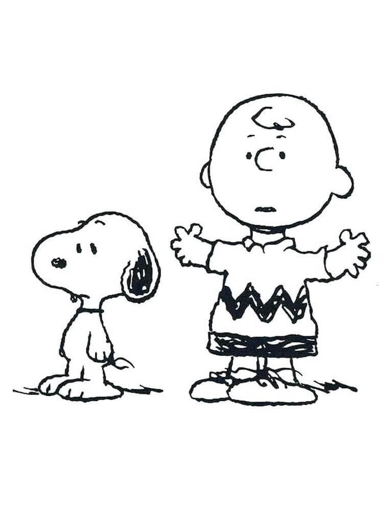 Snoopy And Charlie Brown Coloring Page Free Printable Coloring Pages For Kids