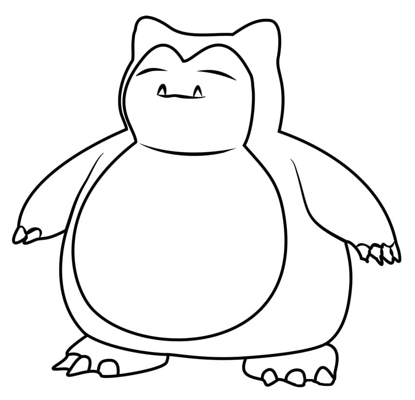 10 Snorlax Pokemon Coloring Pages for Creative Relaxation