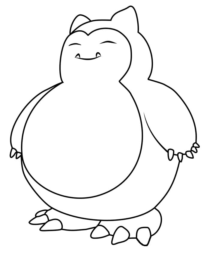 10 Snorlax Pokemon Coloring Pages for Creative Relaxation