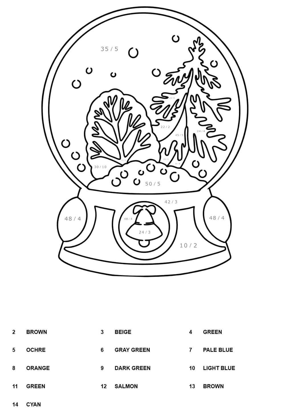 Flowers Division Color By Number Coloring Page Free Printable Coloring Pages For Kids