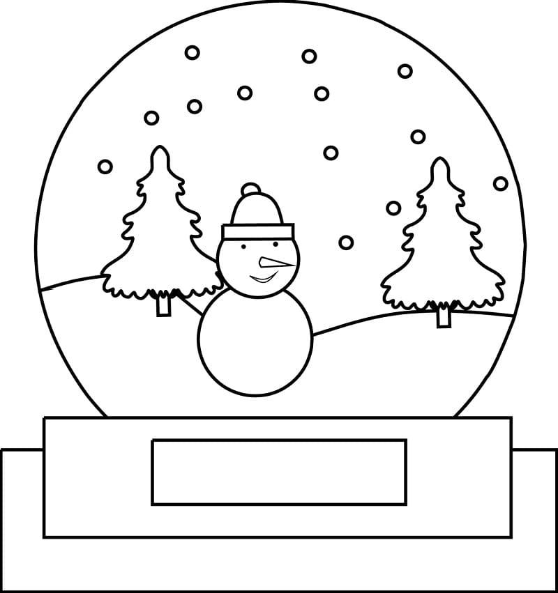 Snow Globe with Snowman