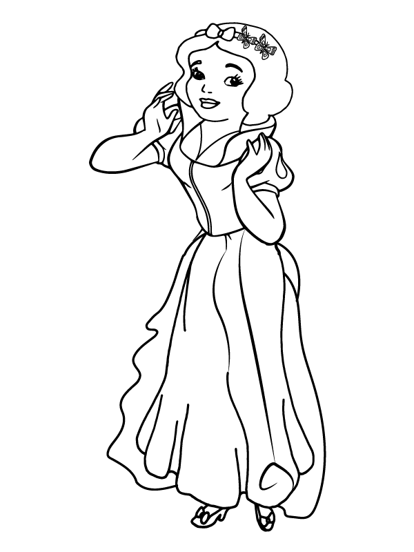 Snow white-05 Coloring Page - Free Printable Coloring Pages for Kids