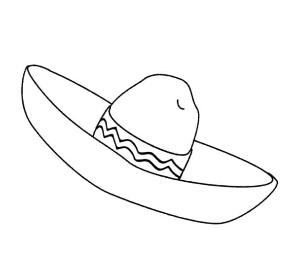 Sombrero Coloring Pages - Free Printable Coloring Pages for Kids