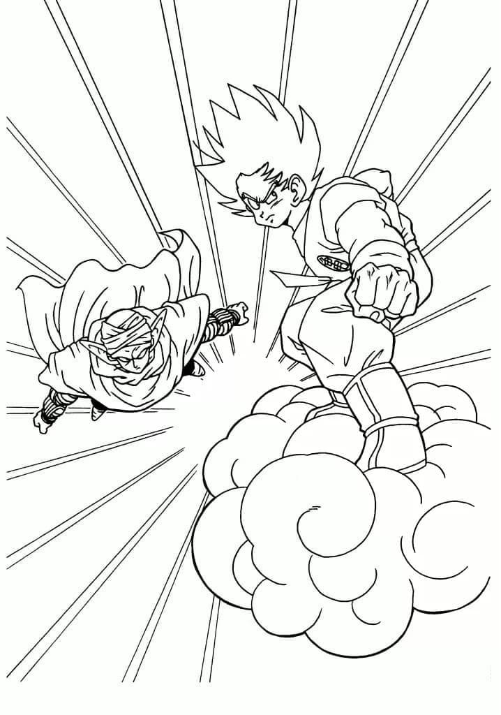 Son Goku and Piccolo