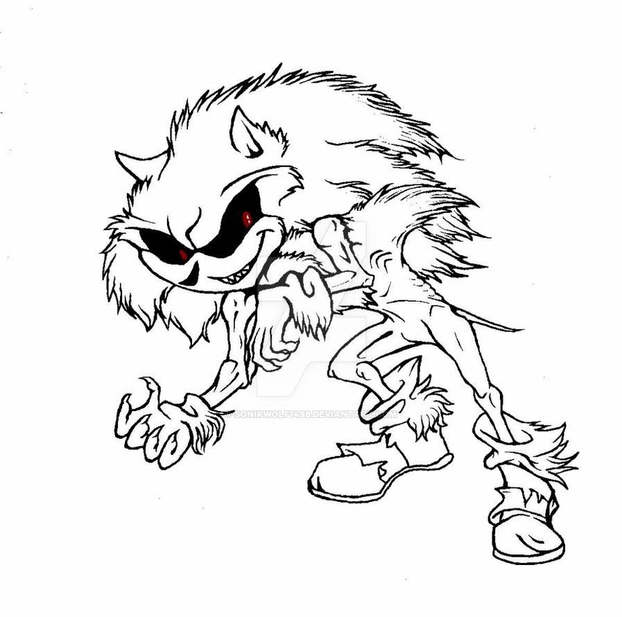 Sonic Exe 20 Coloring Page   Free Printable Coloring Pages for Kids