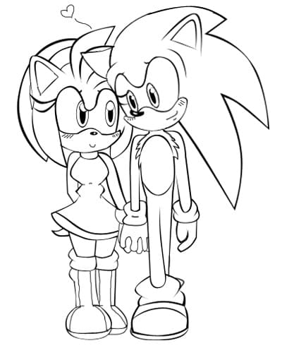 Free Printable Sonic Amy Rose Pdf Coloring Page