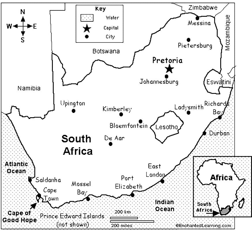 South Africa Map 1