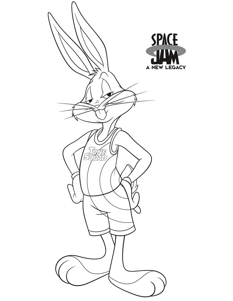 Tune Squad Space Jam Coloring Page - Free Printable Coloring Pages for Kids
