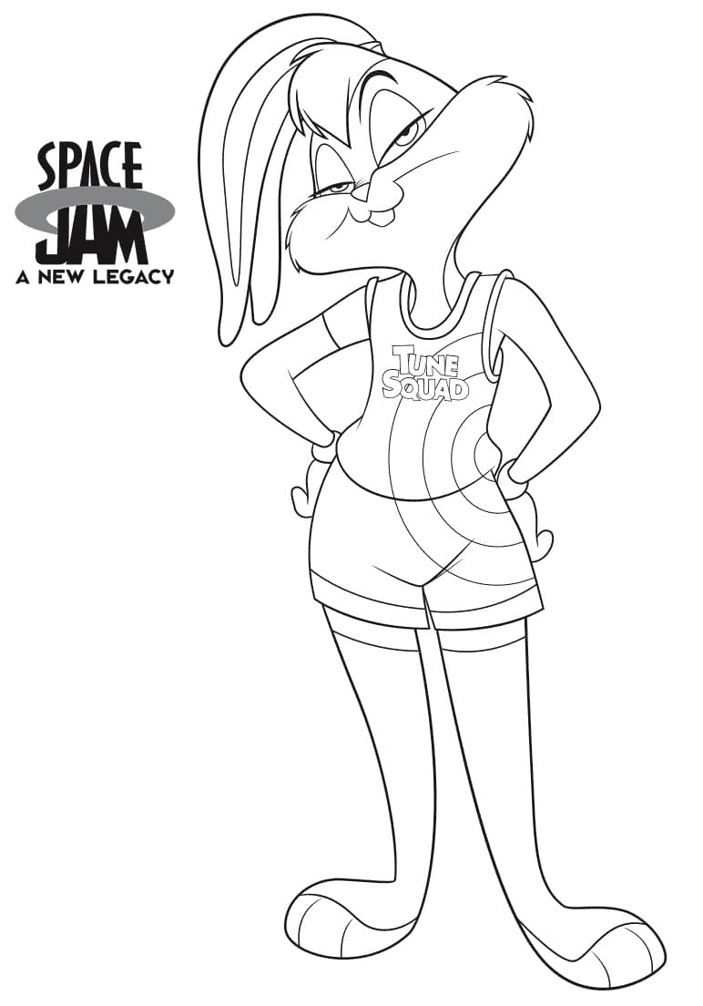 Space Jam 2 Lola Bunny Coloring Page Free Printable Coloring Pages Space Jam 2 Lola Bunny Coloring Page Free Printable Coloring Pages