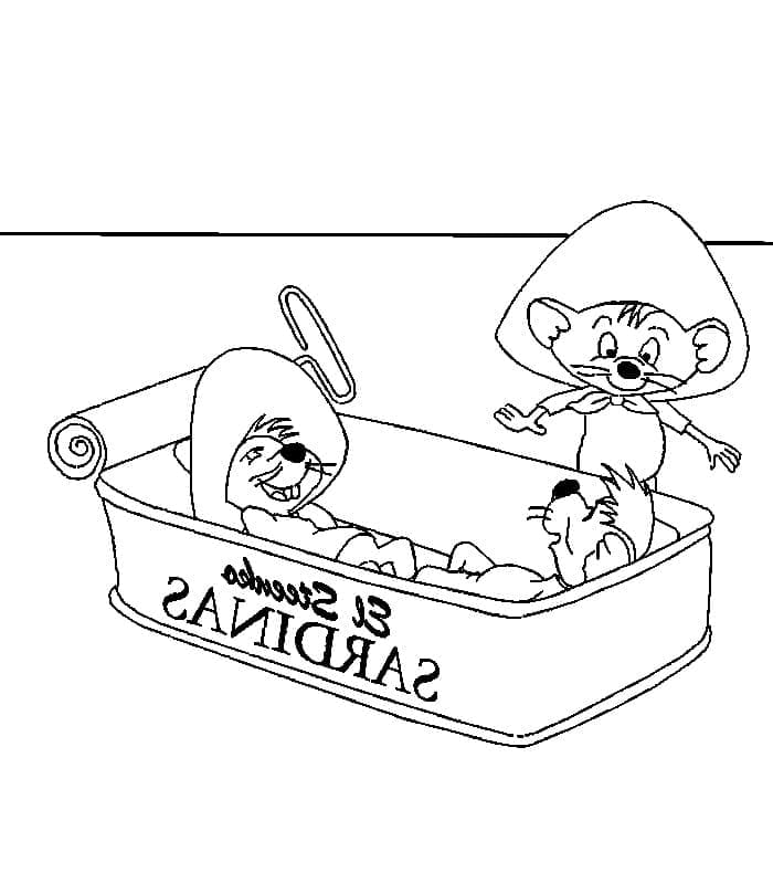 Speedy Gonzales Running Coloring Page - ColoringAll