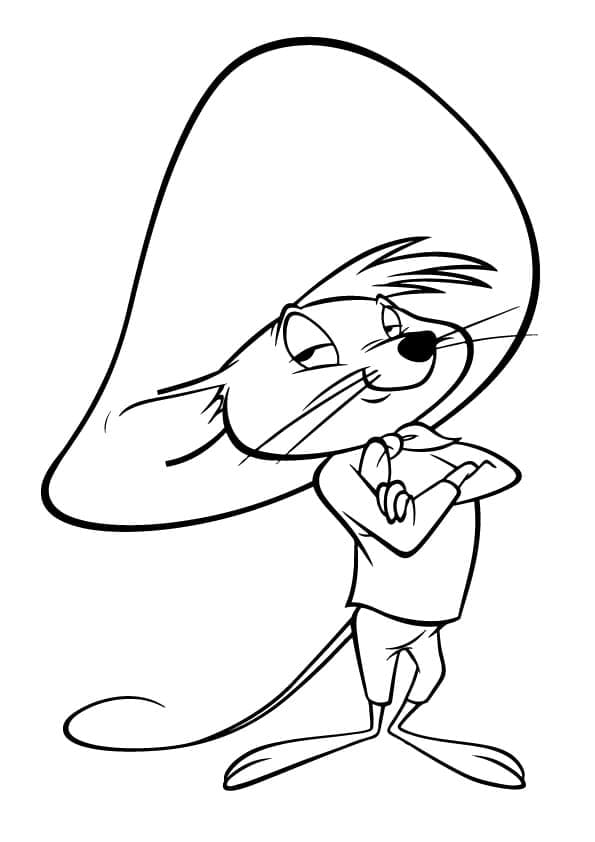 Speedy Gonzales color page - Coloring pages for kids