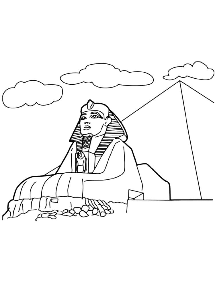 Sphinx with Pyramid