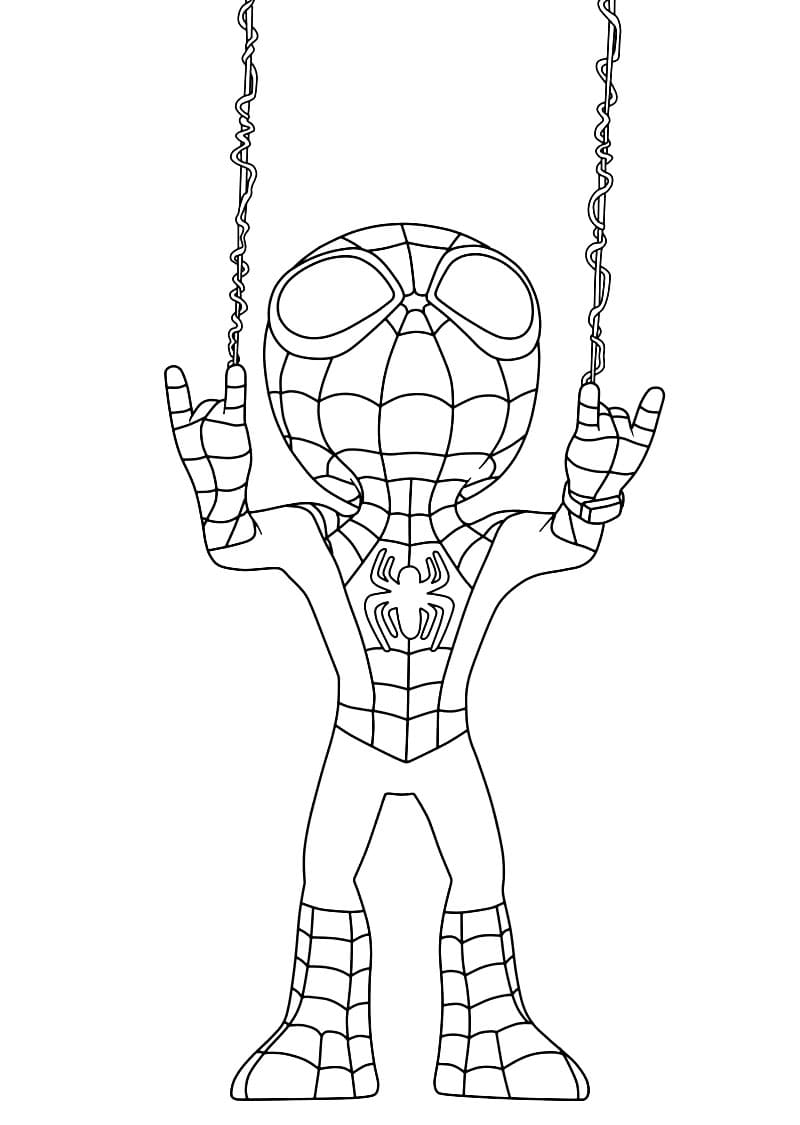 Spidey Coloring Pages Printable Printable Blank World