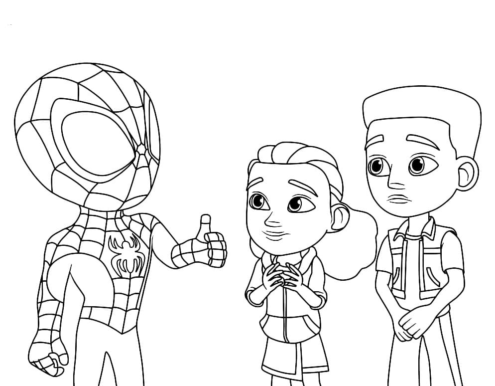 Spidey and His Amazing Friends to Print