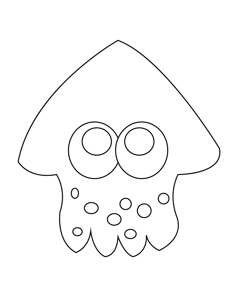 Splatoon Coloring Page