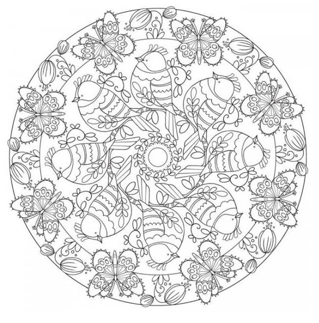 Spring Mandala Coloring Pages Free Printable Coloring Pages For Kids