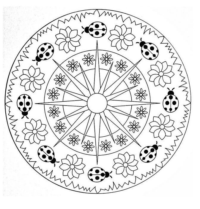 Spring Mandala Coloring Pages Free Printable Coloring Pages For Kids