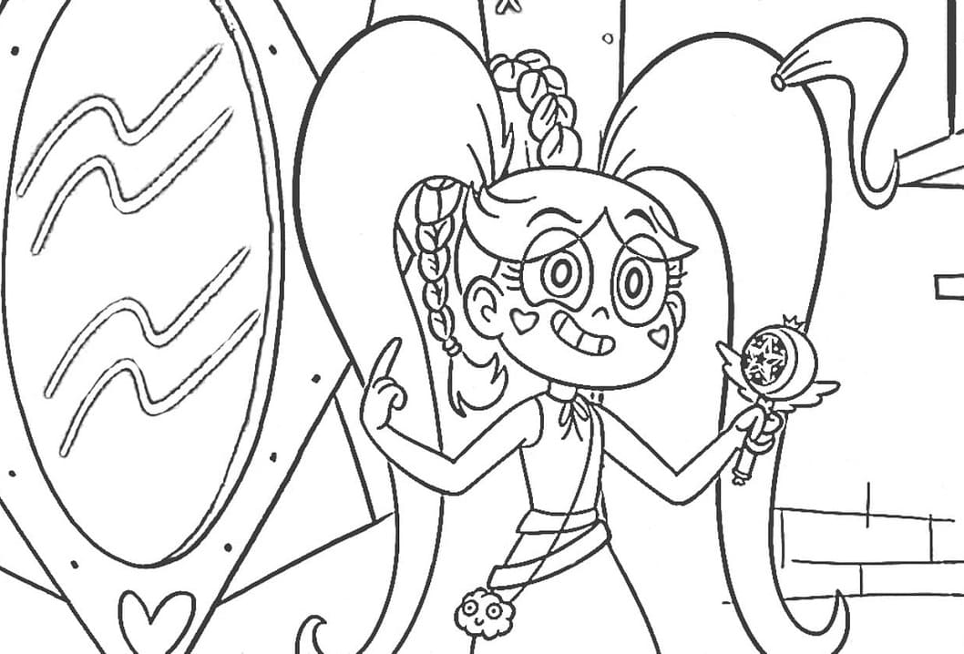 Coloring description : Download Printable Star Butterfly 1 Coloring Page.