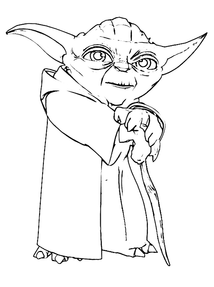 Yoda Coloring Pages - Free Printable Coloring Pages for Kids