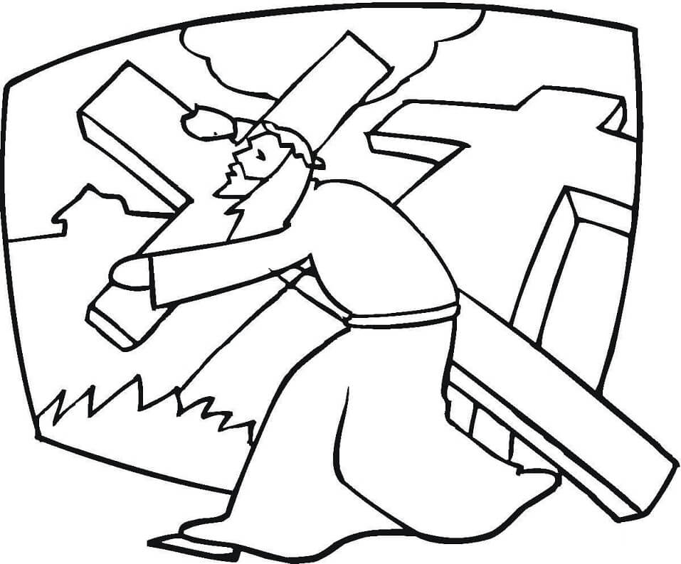 Stations Of The Cross Coloring Pages Free Printable Coloring Pages