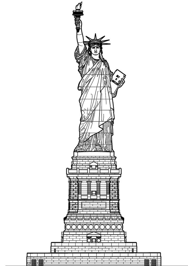 Statue Of Liberty with Pedestal