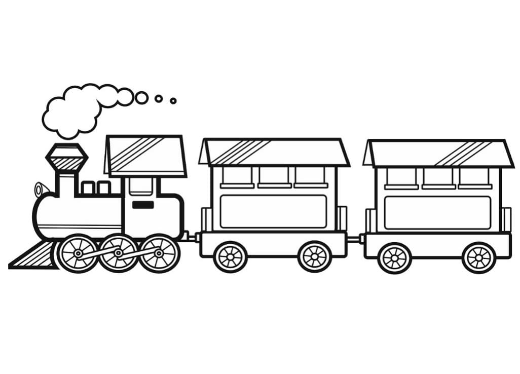 9 Train Coloring Pages  PDF JPG