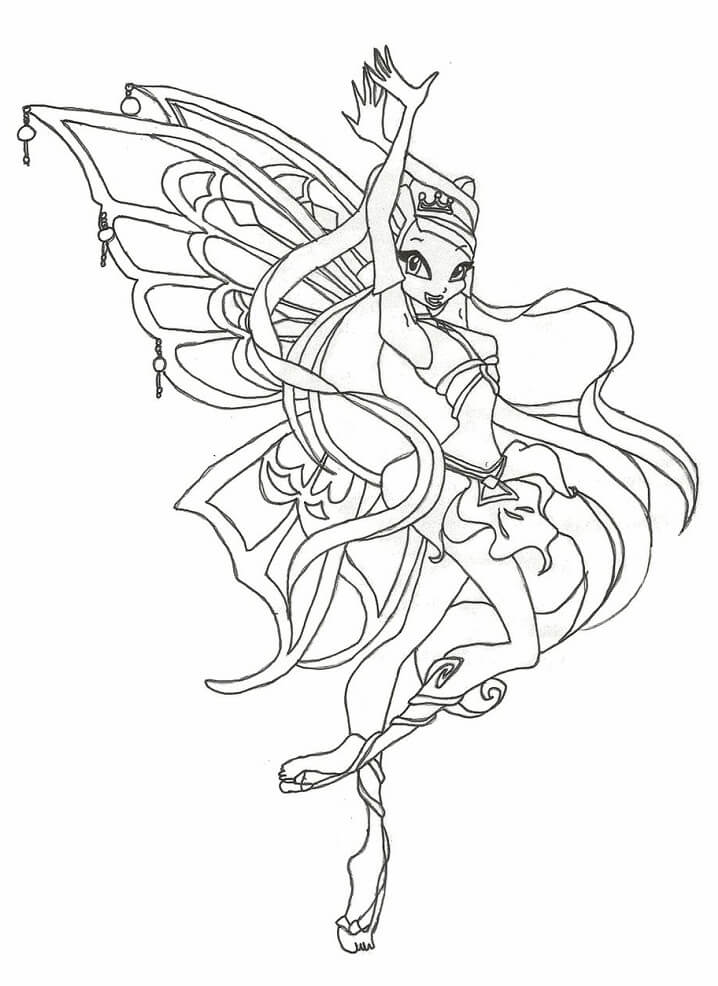 Download Winx Club Enchantix Coloring Pages - Free Printable Coloring Pages for Kids