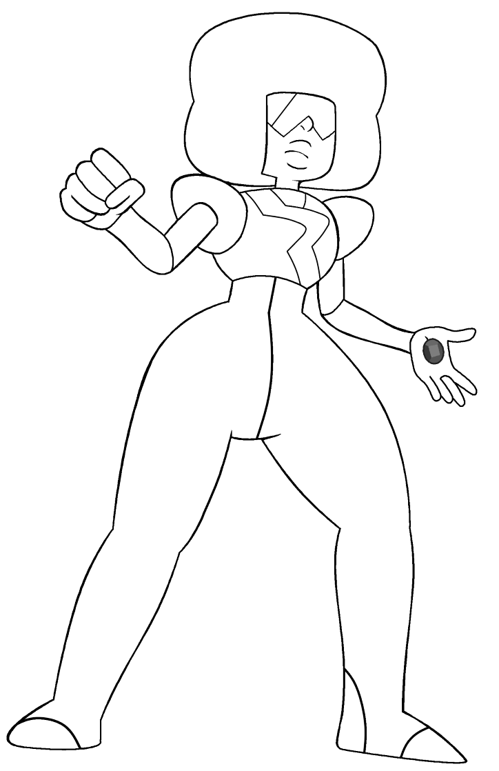 Steven Universe Garnet Coloring Page Free Printable Coloring Pages For Kids
