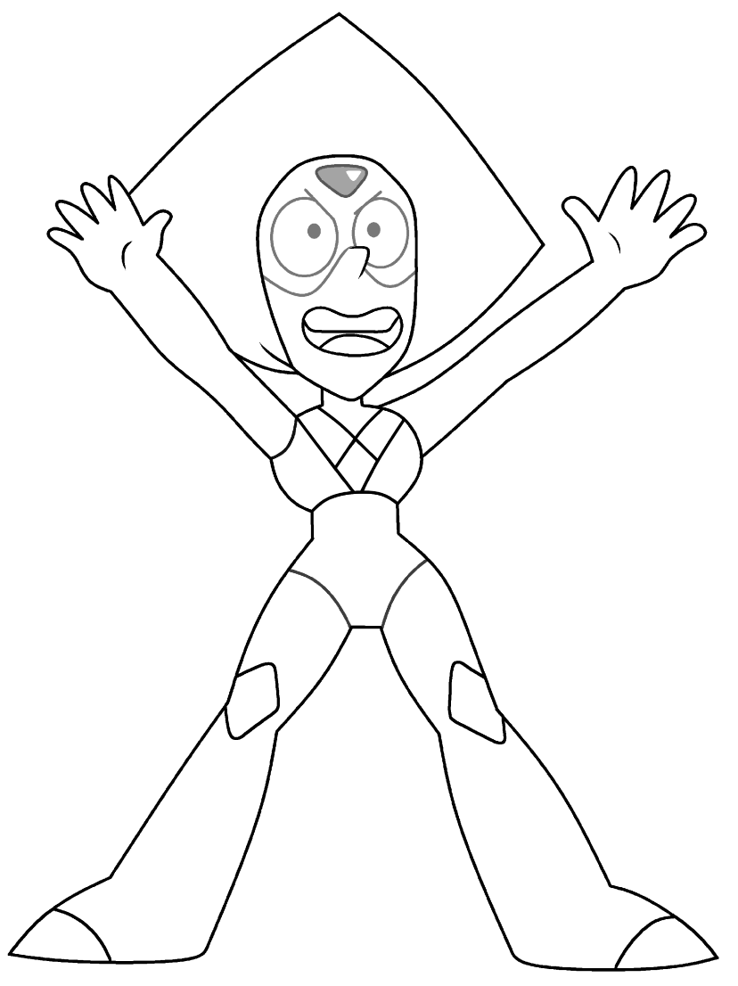 Steven Universe Peridot Coloring Page Free Printable Coloring Pages For Kids