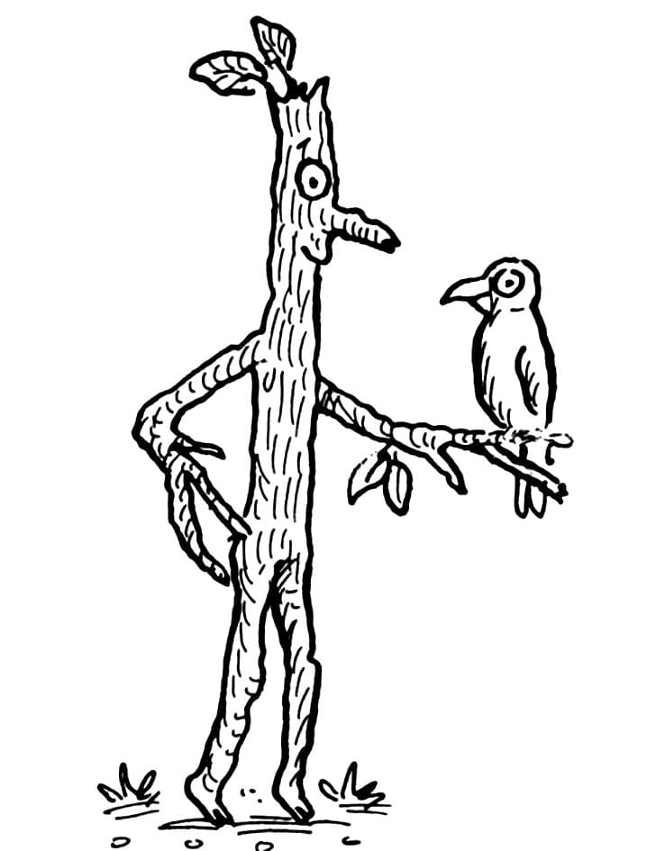 Stick Man Coloring Page