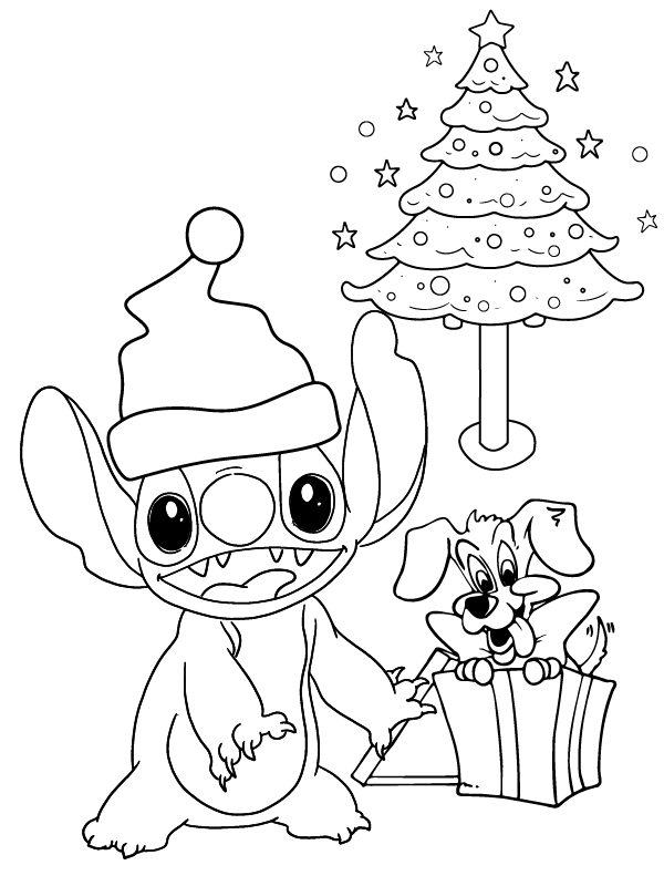 Excellent Stitch Christmas coloring page Färbung Seite - Kostenlose ...