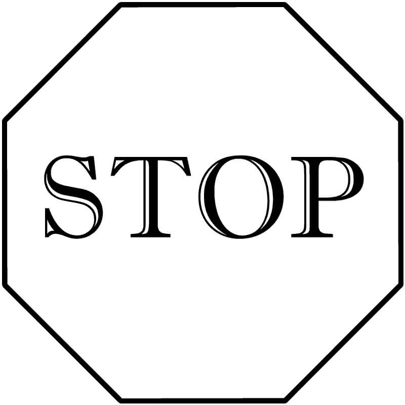 stop sign 2 coloring page free printable coloring pages for kids