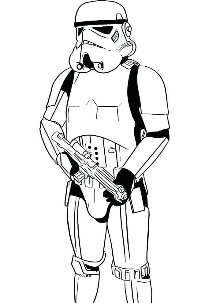 Stormtrooper 5 Coloring Page - Free Printable Coloring Pages for Kids