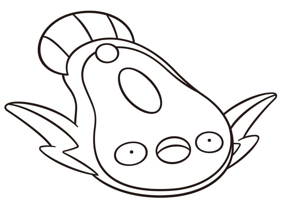 stunfisk coloring page easy pokemon