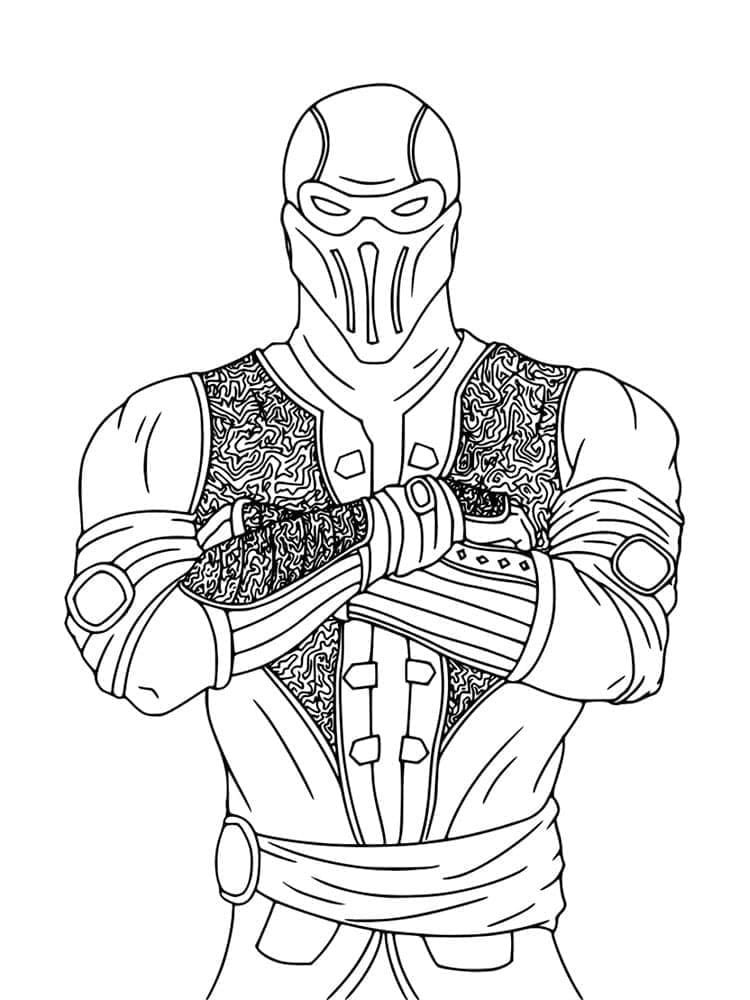 Sub Zero Mortal Kombat Coloring Pages - Free Printable Coloring Pages