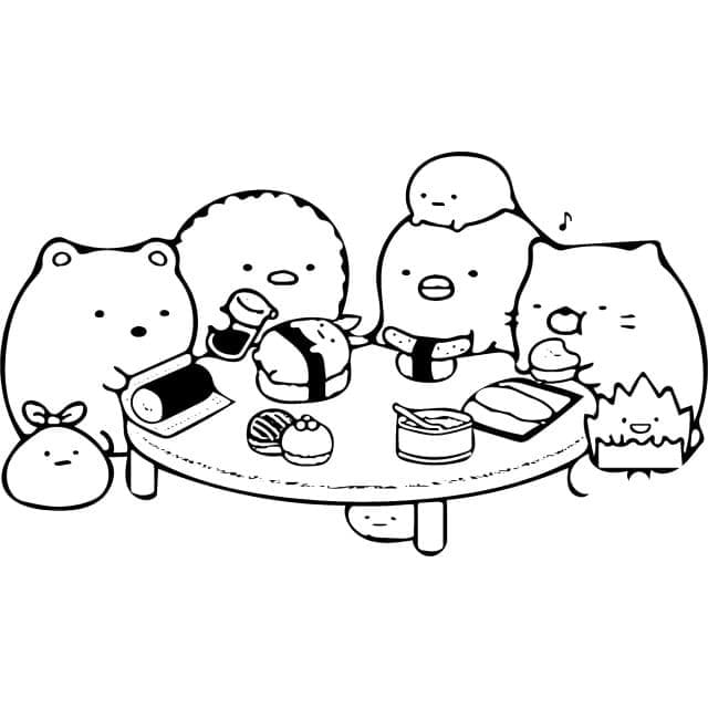 Sumikko Gurashi 6 Coloring Page - Free Printable Coloring Pages for Kids